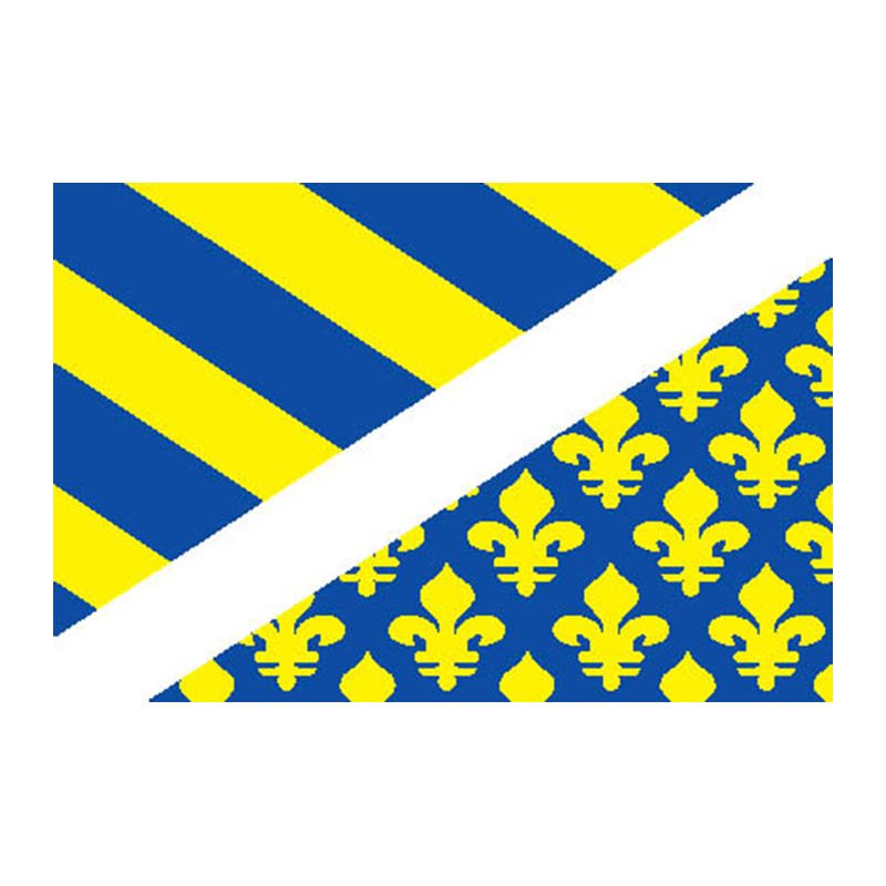 Oise Dep Flag N2971 A4 Photo Print