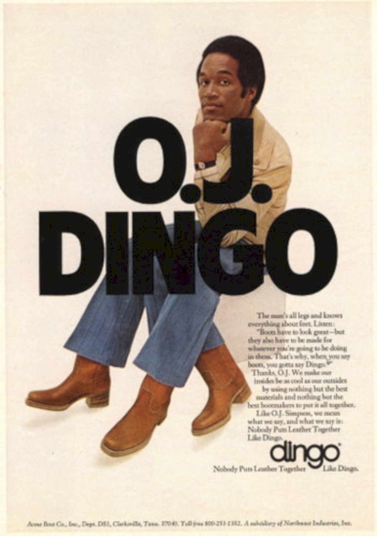 Oj Dingo Boots 1 1970s Vintage Retro Advert