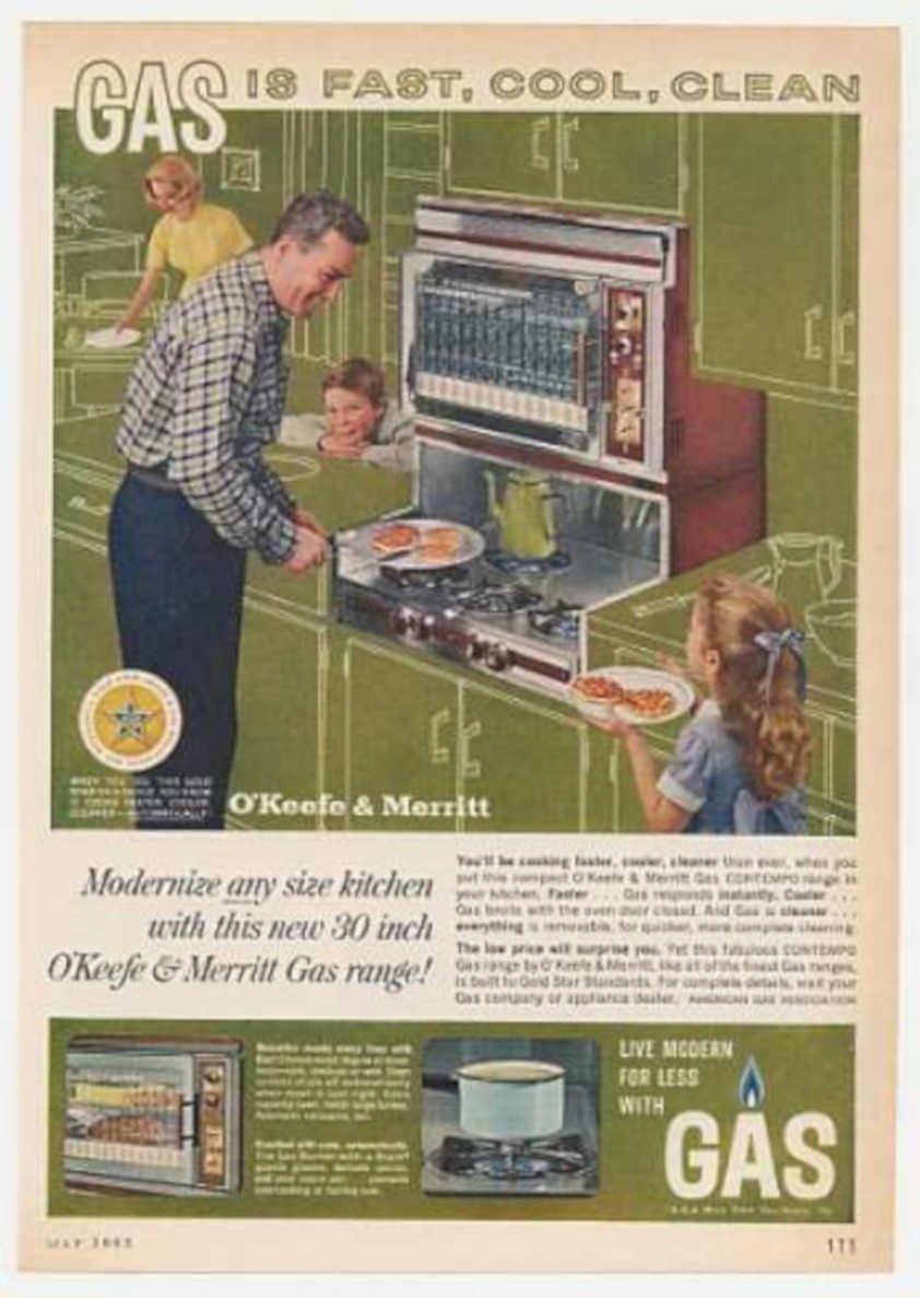 Okeefe Merritt Range Vintage Retro Advert Ads A4 Photo Print