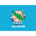 Oklahoma Flag N2606 A4 Photo Print
