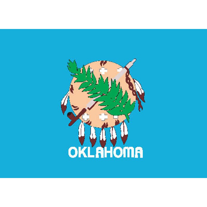 Oklahoma Flag N2606 A4 Photo Print