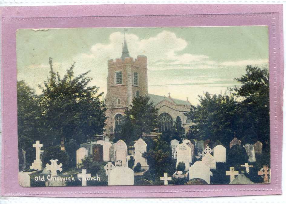 Old Chiswick Church London Dated 1905 Vintage A4 Photo Print