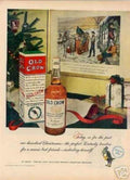 Old Crow Christmas Vintage Retro Advert Ads A4 Photo Print