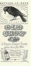 Old Crow Raven Vintage Retro Advert Ads A4 Photo Print