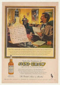Old Crow Whiskey Vintage Retro Advert Ads A4 Photo Print