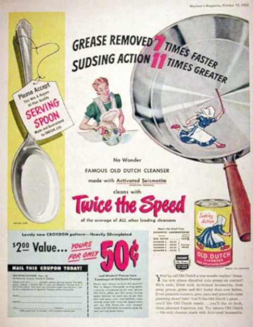 Old Dutch Spoon Vintage Retro Advert Ads A4 Photo Print