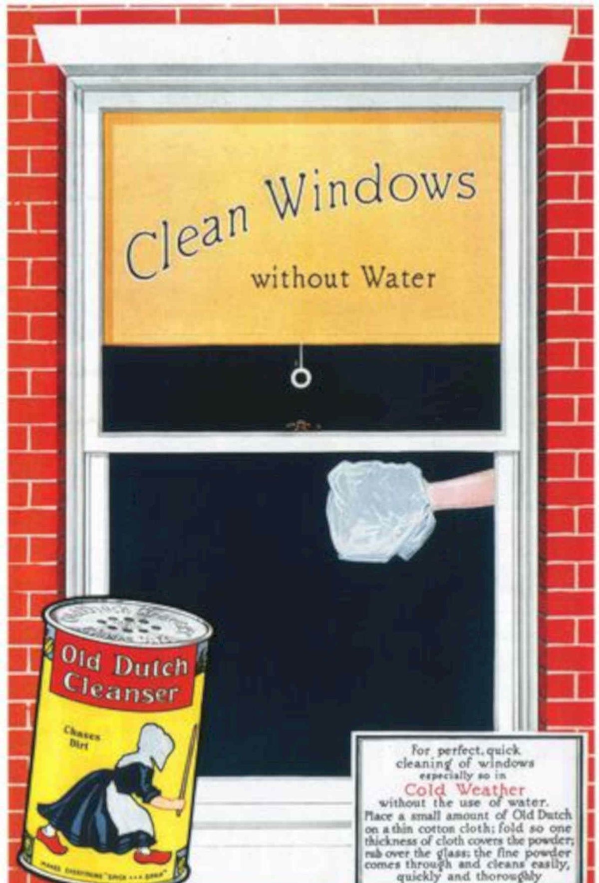 Old Dutch Windows Vintage Retro Advert Poster A4 Photo Print