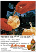 Old Fitzgerald Bourbon Vintage Retro Advert Poster A4 Photo Print