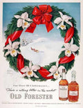 Old Forester Christmas Vintage Retro Advert Ads A4 Photo Print