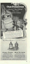 Old Forester Whiskey 3 Vintage Retro Advert Ads A4 Photo Print
