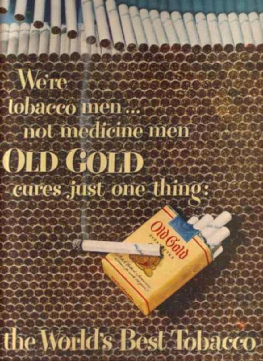 Old Gold Cigarettes Vintage Retro Advert Ads A4 Photo Print