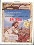 Old Gold Cowgirl 1 Vintage Retro Advert Ads A4 Photo Print