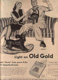 Old Gold Sofa Vintage Retro Advert Ads A4 Photo Print