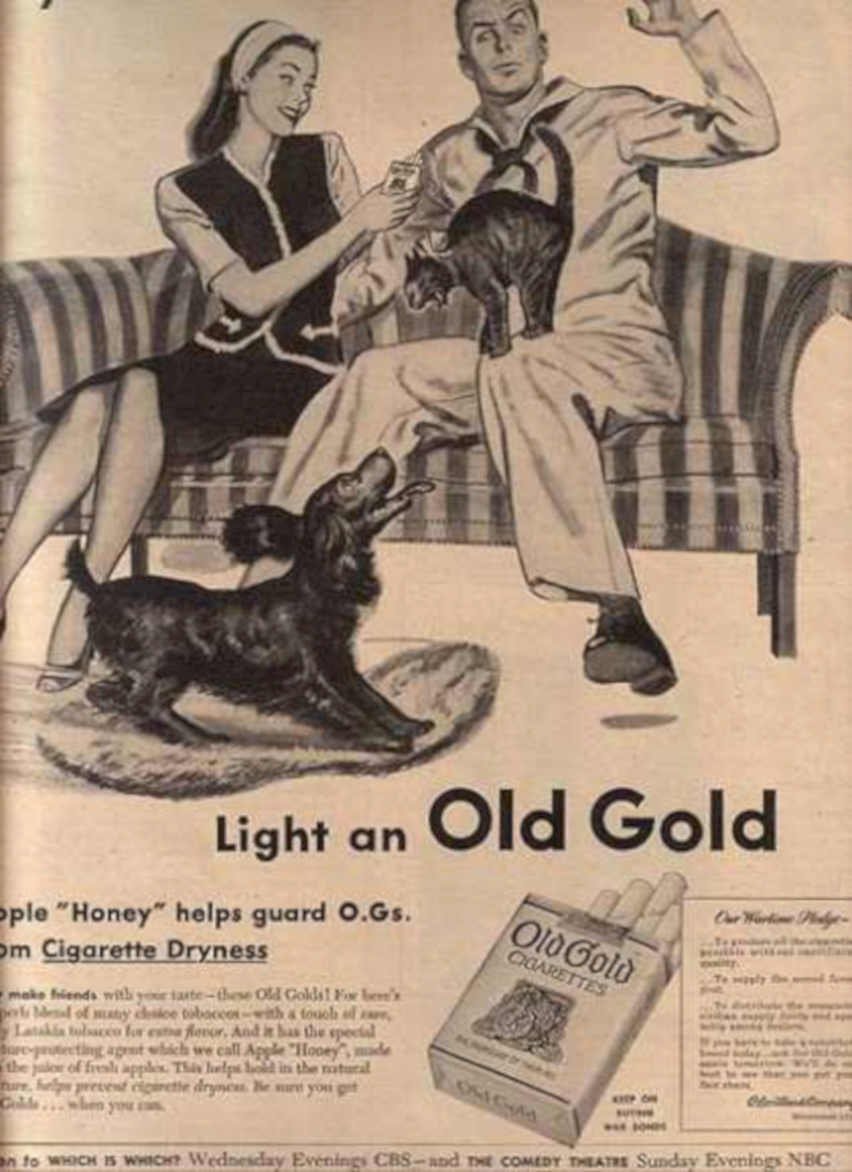 Old Gold Sofa Vintage Retro Advert Ads A4 Photo Print