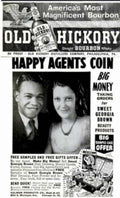 Old Hickory Bourbon Vintage Retro Advert Ads A4 Photo Print