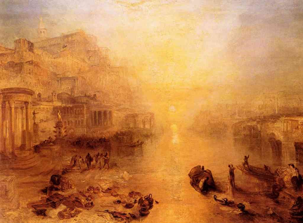 Old Italy Ovid Banished From Rome Joseph Mallord Turner A4 Photo Print