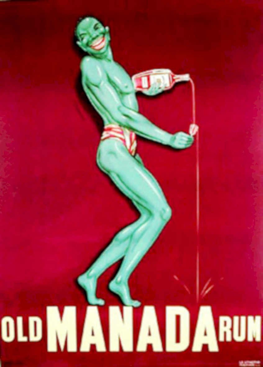 Old Manada Rum Vintage Retro Advert Poster A4 Photo Print