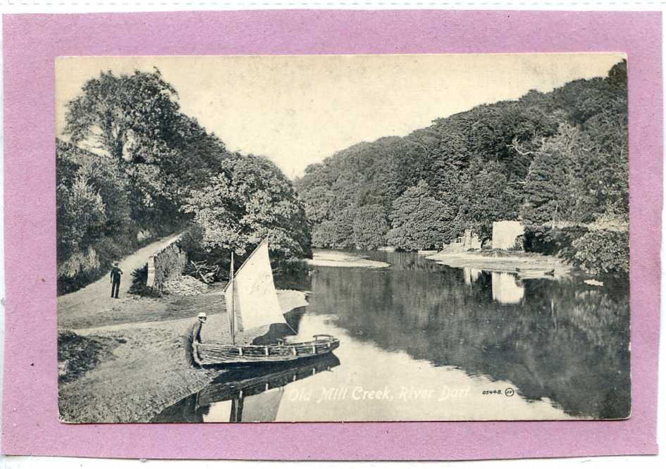 Old Mill Creek River Dart Devon Vintage A4 Photo Print
