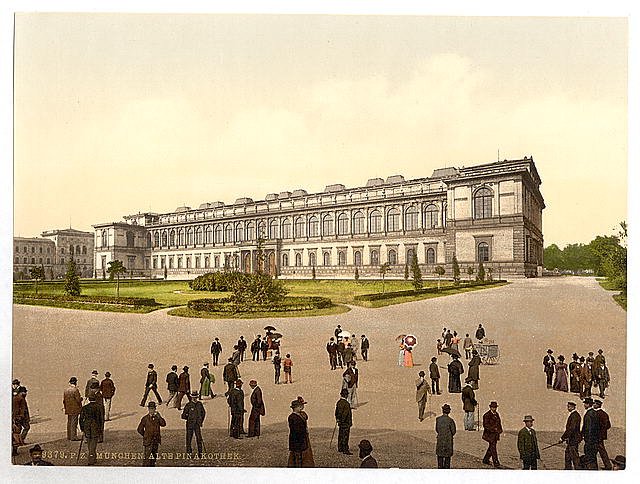 Old Pinakothek Munich Bavaria Vintage A4 Photo Print