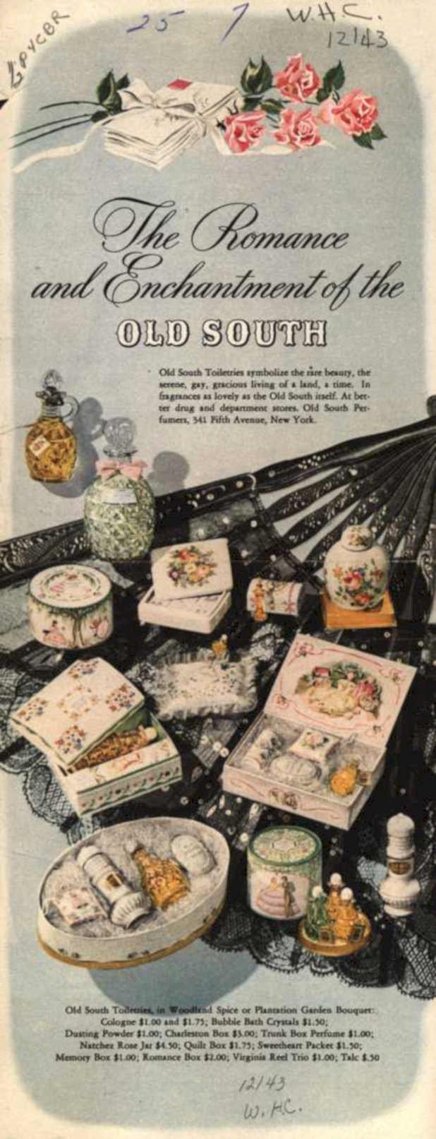 Old South Toiletries Vintage Retro Advert Ads A4 Photo Print