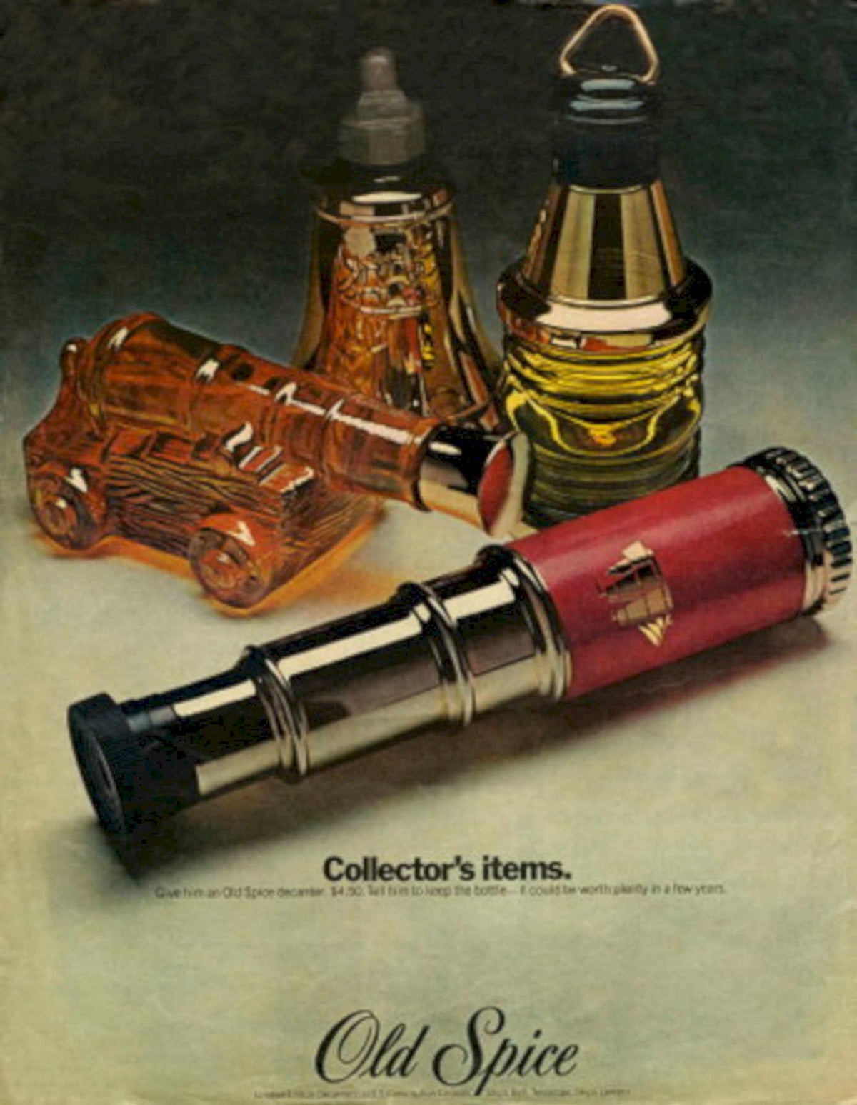 Old Spice Collectibles 1970s Vintage Retro Advert