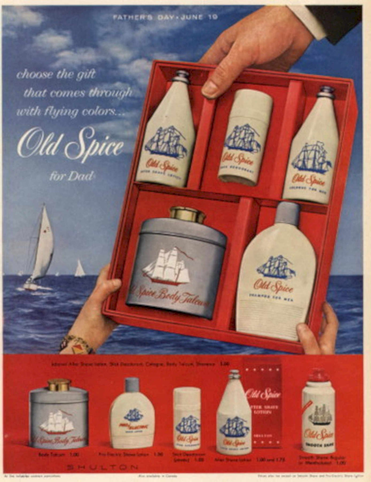 Old Spice Fathers 1960s Vintage Retro Advert