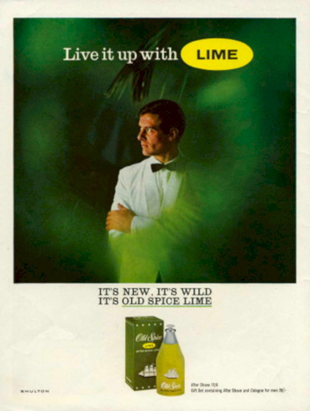Old Spice Lime 2 1960s Vintage Retro Advert