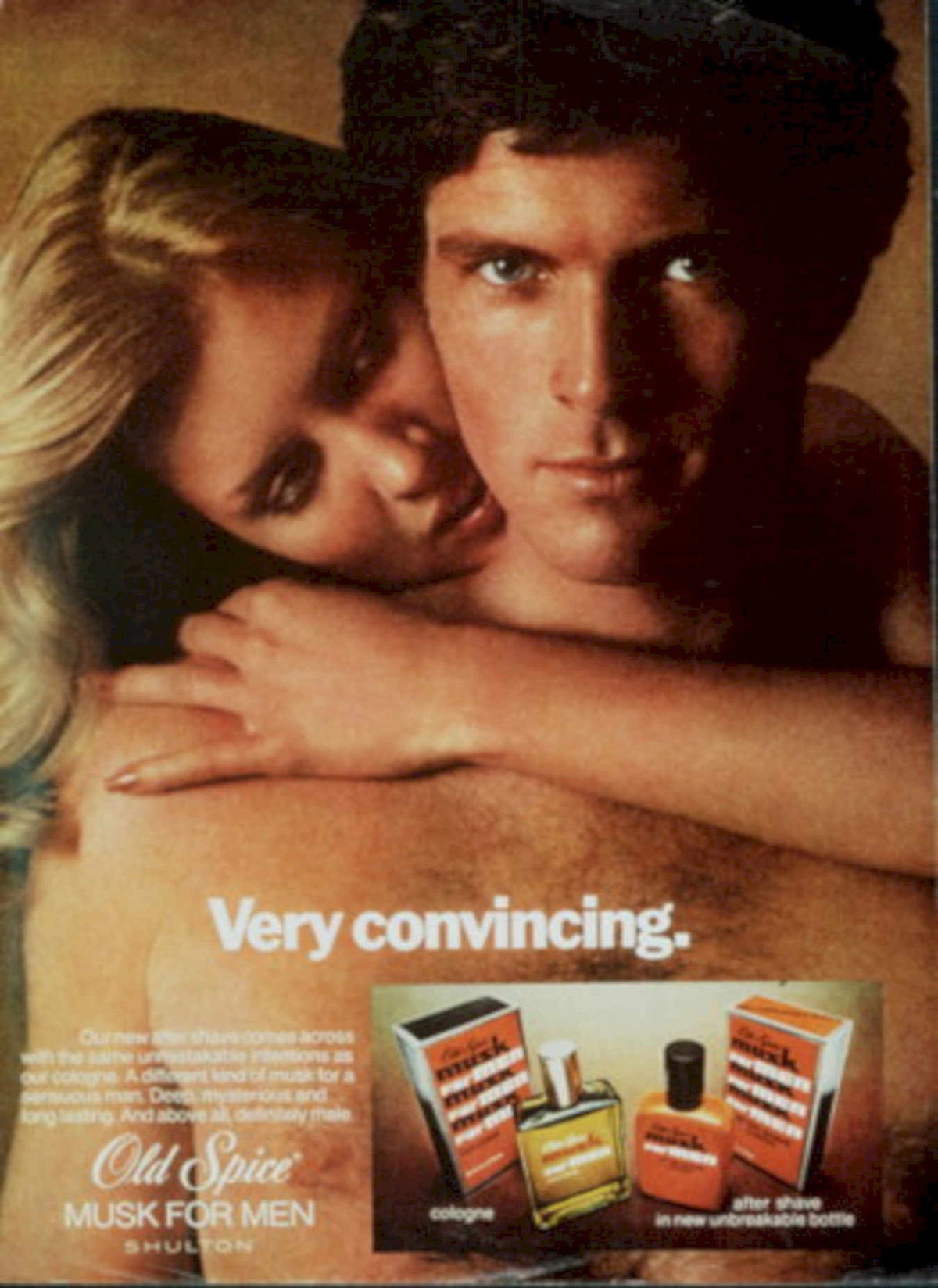Old Spice Musk 1970s Vintage Retro Advert