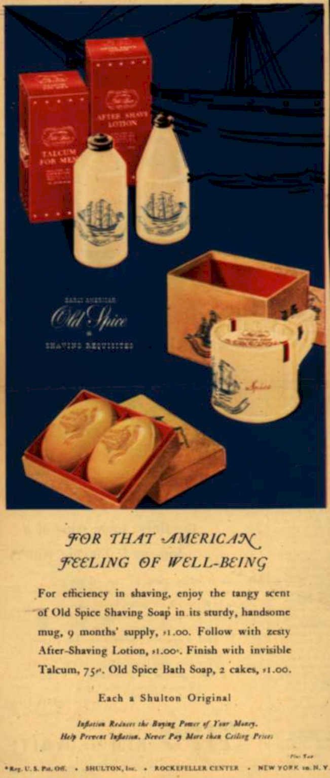 Old Spice Shaving Vintage Retro Advert Ads A4 Photo Print