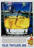 Old Taylor Bourbon 1 Vintage Retro Advert Ads A4 Photo Print