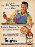 Old Thompson Whiskey 2 Vintage Retro Advert Ads A4 Photo Print