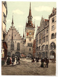 Old Town Hall Munich Bavaria Vintage A4 Photo Print
