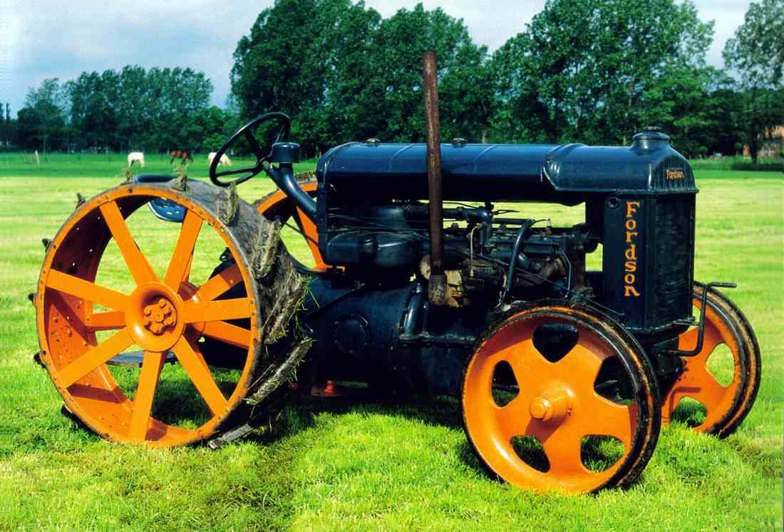 Old Tractor Fordson N Petrol 4 Cyl 1937 A4 Photo Print