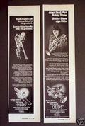 Old Trombones Studio Vintage Retro Advert Ads A4 Photo Print