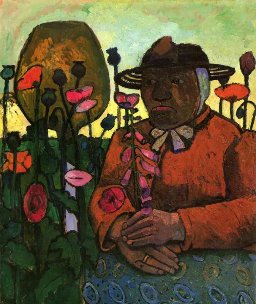 Old Woman In The Garden Paula Modersohn Becker A4 Photo Print