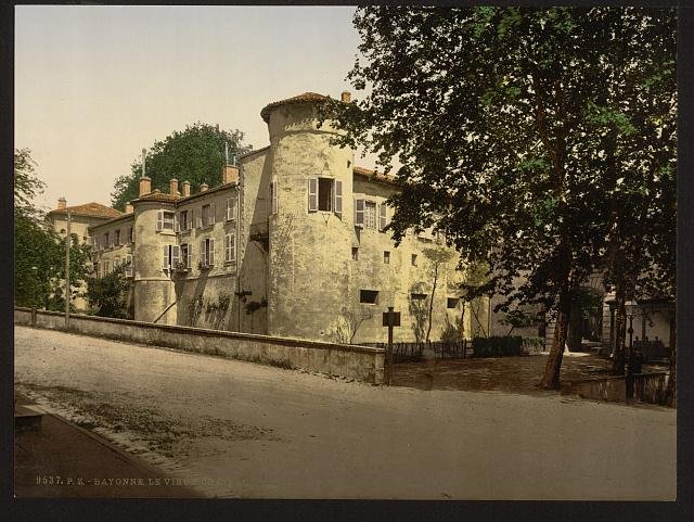 Old castle Bayonne Pyrenees Vintage A4 Photo Print