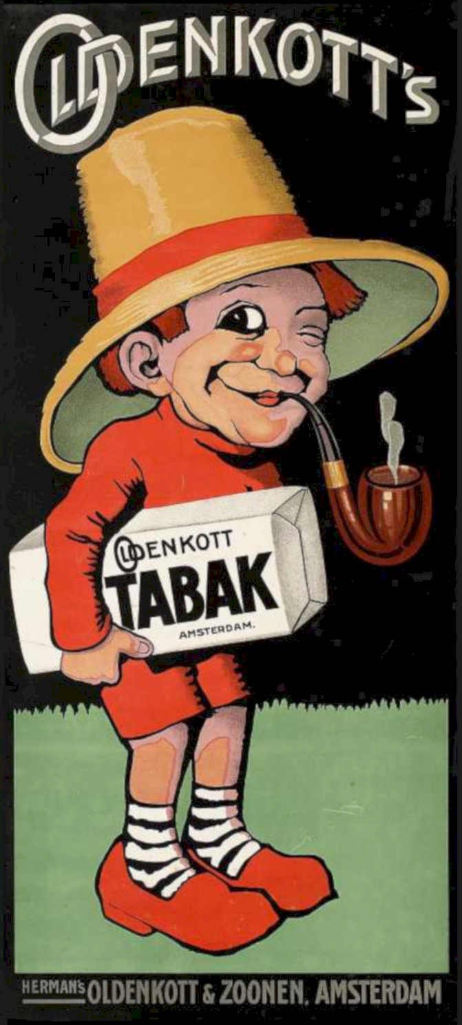 Oldenkott Tabak Hat Vintage Retro Advert Ads A4 Photo Print