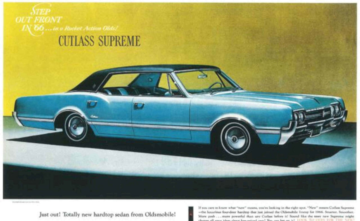 Oldsmobile Cutlass Supreme Vintage Retro Advert Poster A4 Photo Print