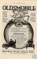 Oldsmobile Death Globe Vintage Retro Advert Ads A4 Photo Print