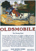Oldsmobile Flowing Road Vintage Retro Advert Poster A4 Photo Print
