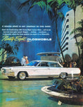 Oldsmobile Ninetyeight Palmsprings Vintage Retro Advert Poster A4 Photo Print