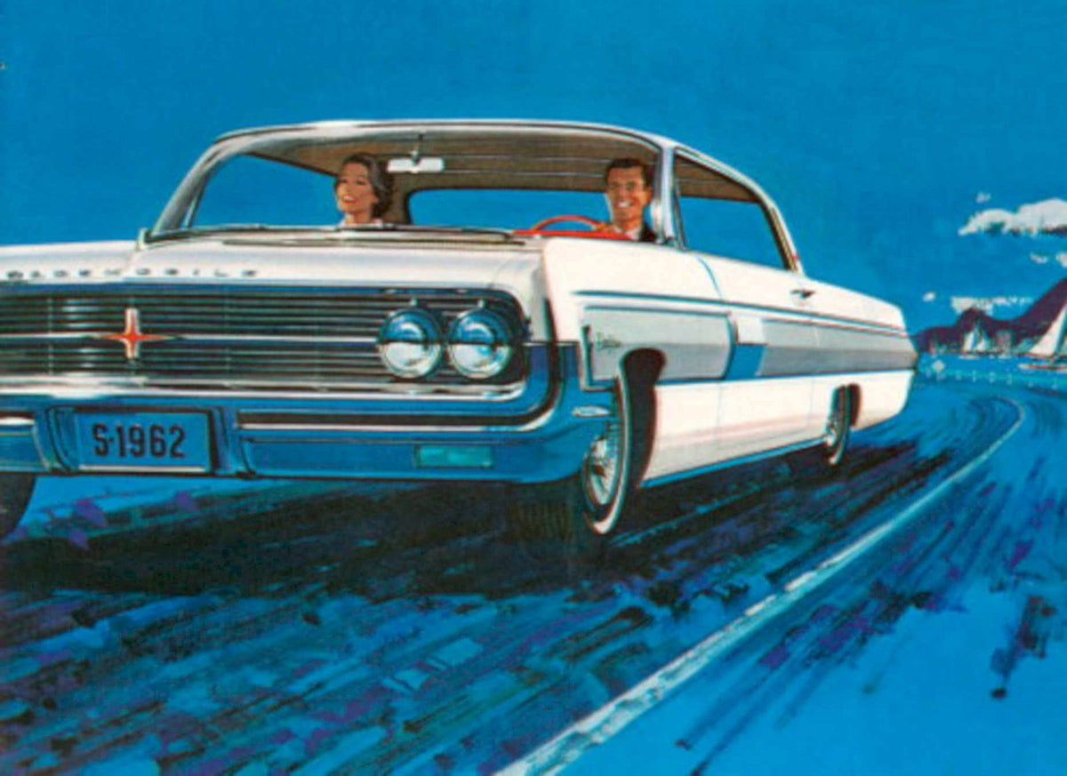 Oldsmobile Starfire Highway 1960s Vintage Retro Advert
