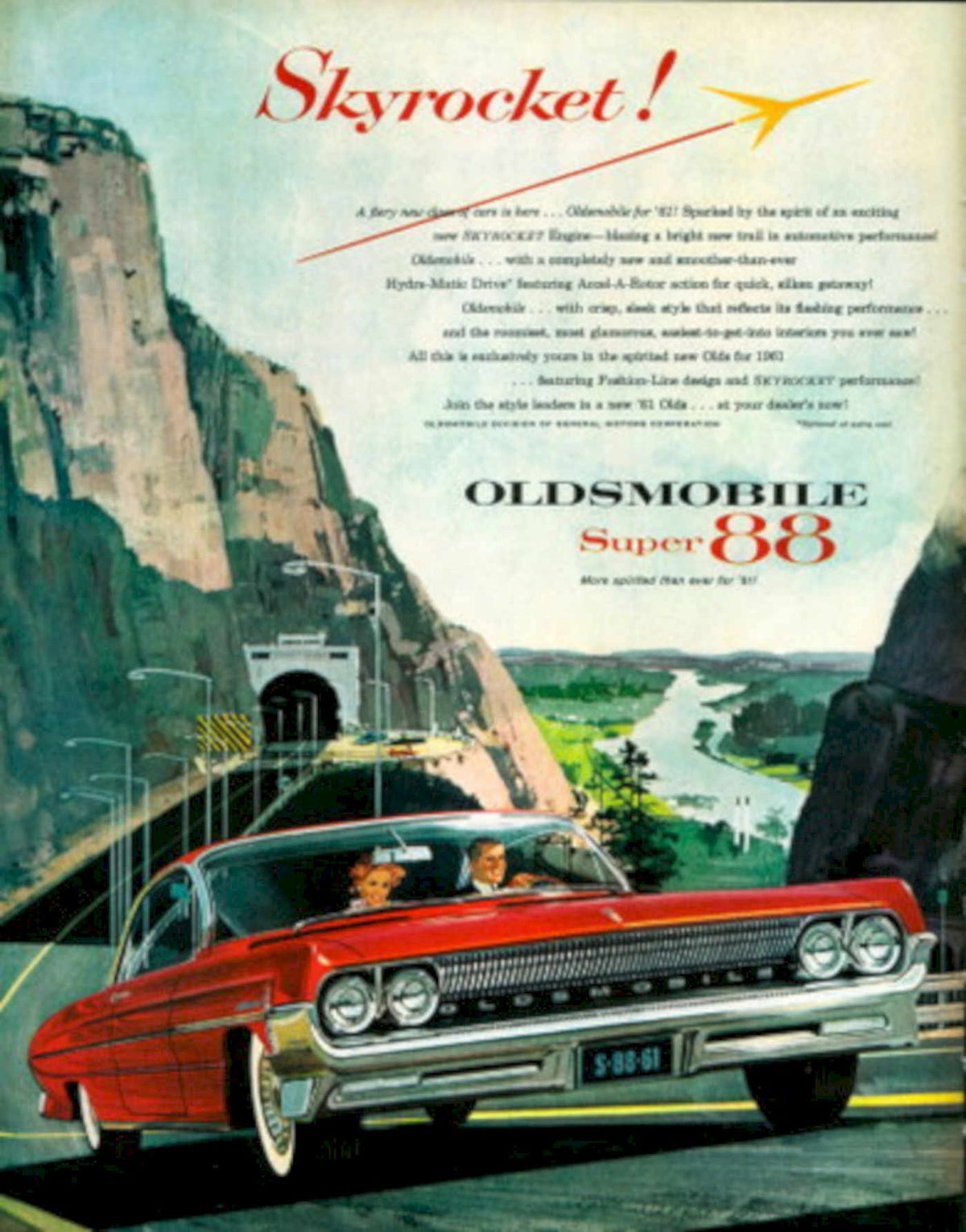 Oldsmobile Super 88 1960s Vintage Retro Advert