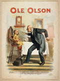 Ole Olson Clock Vintage Retro Advert Poster A4 Photo Print