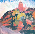 Oleksa Novakivskyi expressionist saint georges cathedral 1930 Art A4 Photo Print