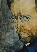Oleksandr Bogomazov self portrait 1911 Art A4 Photo Print