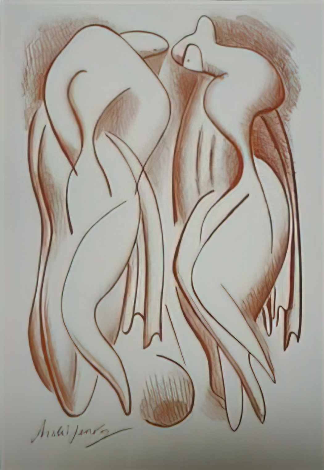 Olexandr Archipenko bathers Art A4 Photo Print