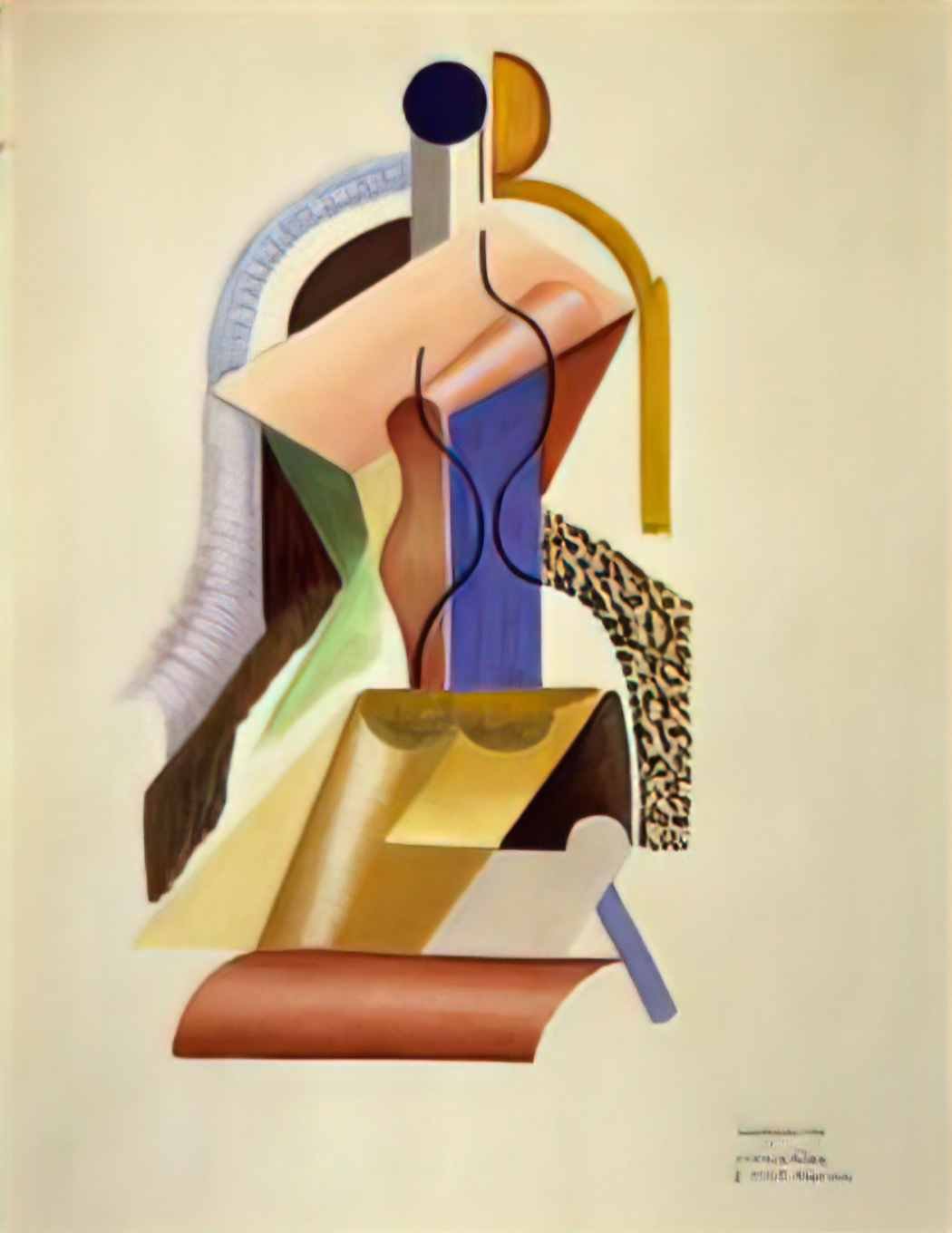 Olexandr Archipenko composition 1920 Art A4 Photo Print