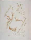 Olexandr Archipenko two figures Art A4 Photo Print