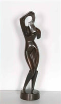 Olexandr Archipenko woman combing her hair Art A4 Photo Print